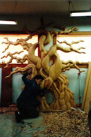 Tree Sculpture, in progress